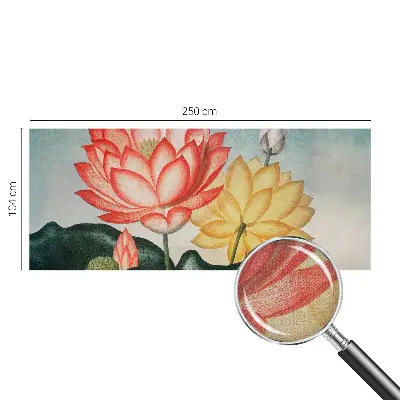 Selbstklebende Fototapete mit Motiv aus Lotusblumen