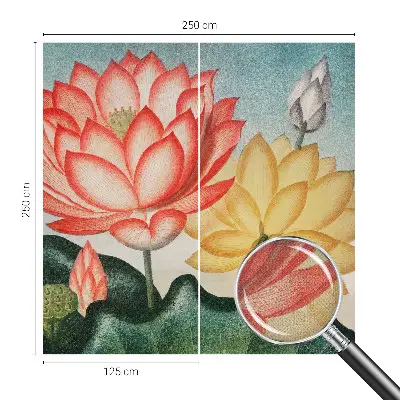 Selbstklebende Fototapete mit Motiv aus Lotusblumen