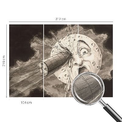 Selbstklebende Fototapete für die Wand mit Motiv einer kosmischen Kollision
