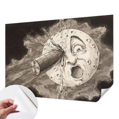 Selbstklebende Fototapete für die Wand mit Motiv einer kosmischen Kollision