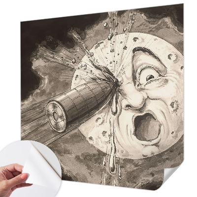 Selbstklebende Fototapete für die Wand mit Motiv einer kosmischen Kollision