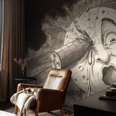 Selbstklebende Fototapete für die Wand mit Motiv einer kosmischen Kollision