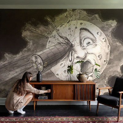 Selbstklebende Fototapete für die Wand mit Motiv einer kosmischen Kollision