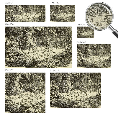 Selbstklebende Fototapete fürs Wohnzimmer Magischer Kreis