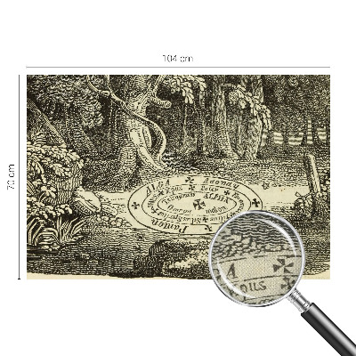 Selbstklebende Fototapete fürs Wohnzimmer Magischer Kreis