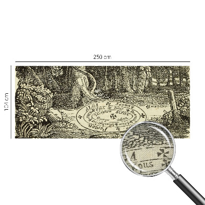 Selbstklebende Fototapete fürs Wohnzimmer Magischer Kreis