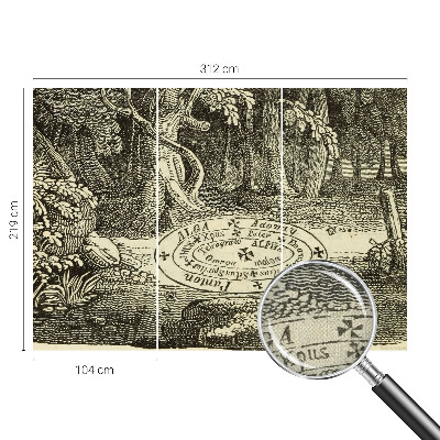 Selbstklebende Fototapete fürs Wohnzimmer Magischer Kreis