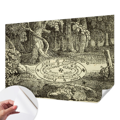 Selbstklebende Fototapete fürs Wohnzimmer Magischer Kreis