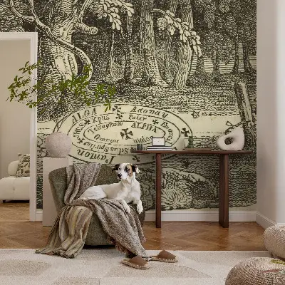 Selbstklebende Fototapete fürs Wohnzimmer mit Motiv 