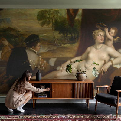 Selbstklebende Fototapete fürs Schlafzimmer mit einer entspannenden Szene