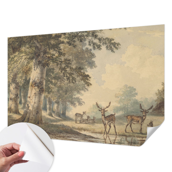 Selbstklebende Fototapete fürs Kinderzimmer Waldfrieden