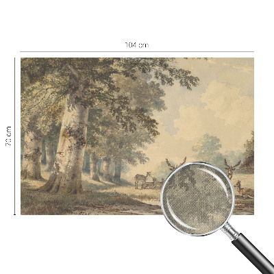 Selbstklebende Fototapete fürs Kinderzimmer Waldfrieden