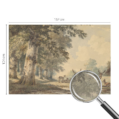 Selbstklebende Fototapete fürs Kinderzimmer Waldfrieden