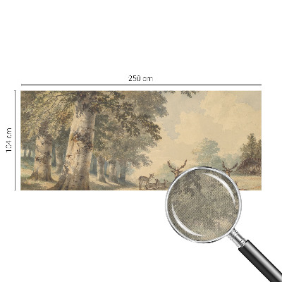 Selbstklebende Fototapete fürs Kinderzimmer Waldfrieden