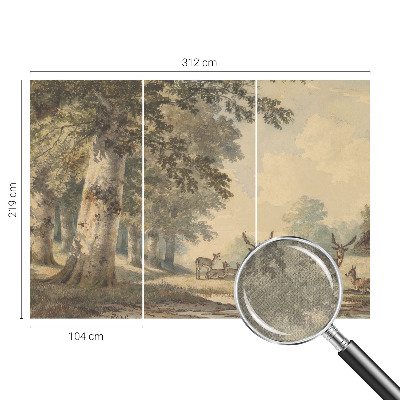 Selbstklebende Fototapete fürs Kinderzimmer Waldfrieden