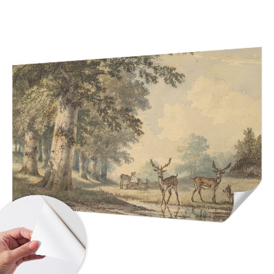 Selbstklebende Fototapete fürs Kinderzimmer Waldfrieden