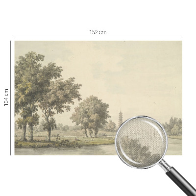 Moderne Fototapete nach Maß Ein ruhiger Park