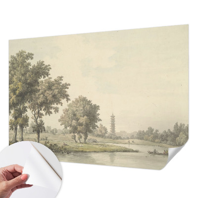 Moderne Fototapete nach Maß Ein ruhiger Park