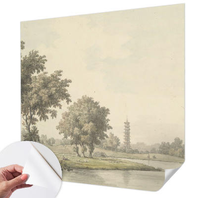 Moderne Fototapete nach Maß Ein ruhiger Park