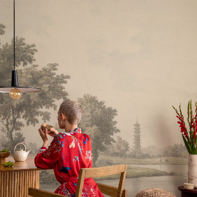 Moderne Fototapete nach Maß Ein ruhiger Park