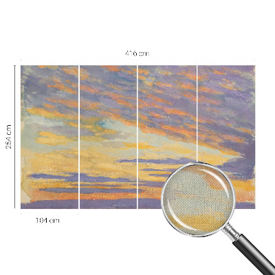 94D-Fototapete mit einem pastellfarbenen Himmel