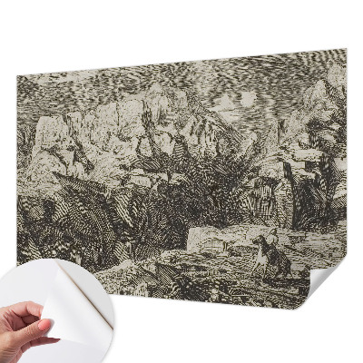 Moderne Fototapete nach Maß Berglandschaft