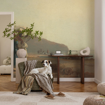 Vintage tapete Ein Spaziergang am Meer