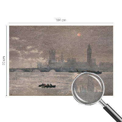Selbstklebende Fototapete für die Wand mit Nachtpanorama