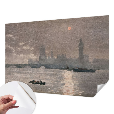 Selbstklebende Fototapete für die Wand mit Nachtpanorama