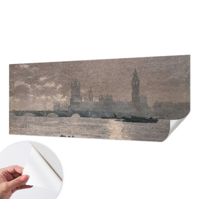 Selbstklebende Fototapete für die Wand mit Nachtpanorama