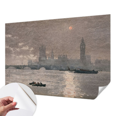 Selbstklebende Fototapete für die Wand mit Nachtpanorama