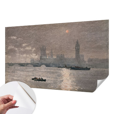 Selbstklebende Fototapete für die Wand mit Nachtpanorama