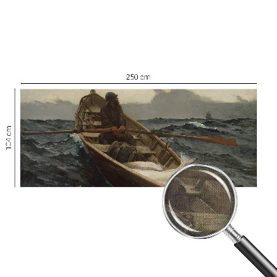 Selbstklebende Fototapete fürs Schlafzimmer mit Motiv eines Fischers auf dem Meer
