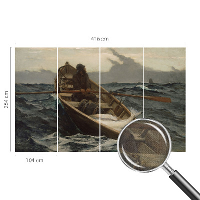 Selbstklebende Fototapete fürs Schlafzimmer mit Motiv eines Fischers auf dem Meer