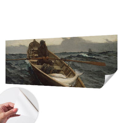 Selbstklebende Fototapete fürs Schlafzimmer mit Motiv eines Fischers auf dem Meer