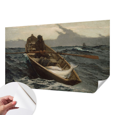 Selbstklebende Fototapete fürs Schlafzimmer mit Motiv eines Fischers auf dem Meer
