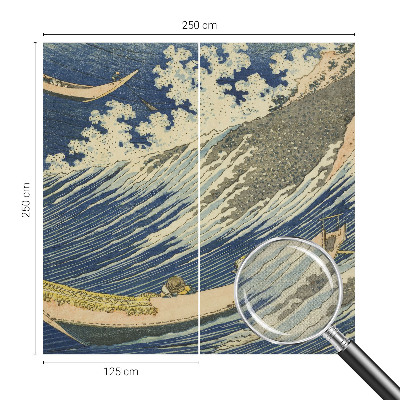 Fototapete in 3D-Optik mit Motiv Meereswellen