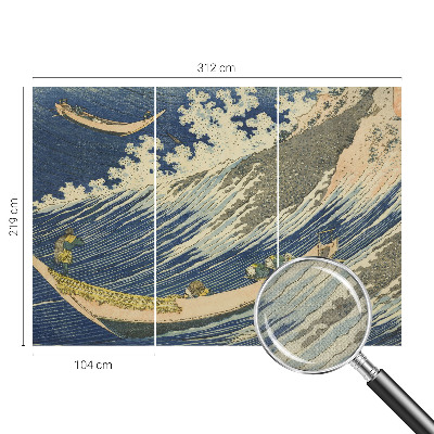 Fototapete in 3D-Optik Meereswellen