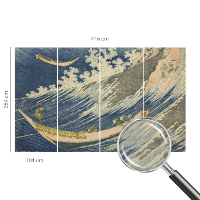 Fototapete in 3D-Optik mit Motiv Meereswellen