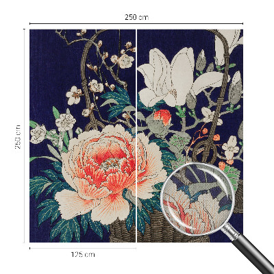 95D-Fototapete fürs Wohnzimmer Blumenkorb