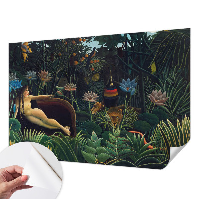 95D-Fototapete fürs Schlafzimmer mit exotischem Dschungelmotiv