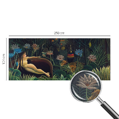 95D-Fototapete fürs Schlafzimmer mit exotischem Dschungelmotiv