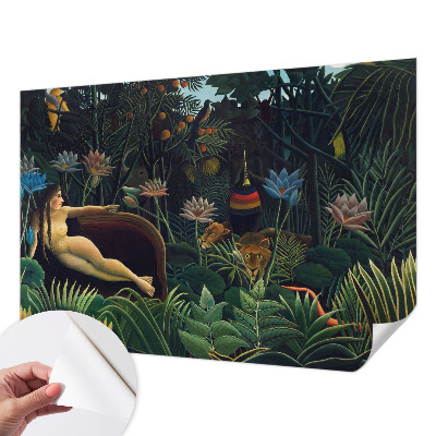 95D-Fototapete fürs Schlafzimmer mit exotischem Dschungelmotiv