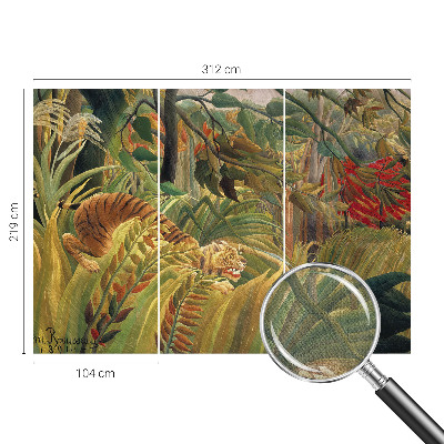 Moderne Fototapete nach Maß Exotischer Tiger