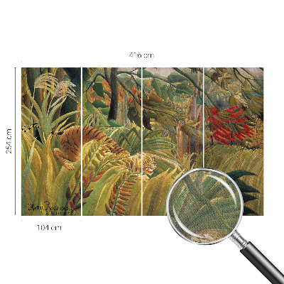 Moderne Fototapete nach Maß Exotischer Tiger