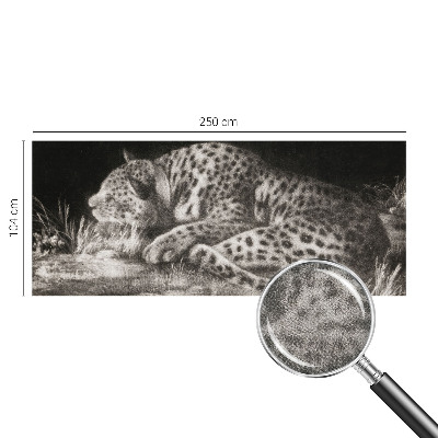 Motivtapete nach Maß mit einem ruhenden Leoparden