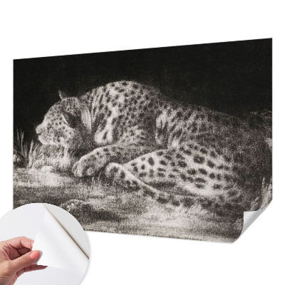Motivtapete nach Maß mit einem ruhenden Leoparden