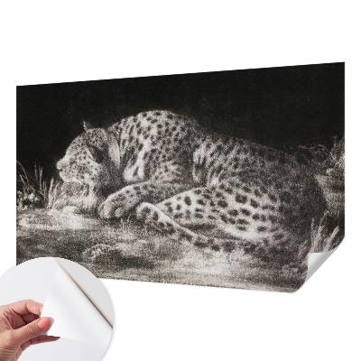 Motivtapete nach Maß mit einem ruhenden Leoparden