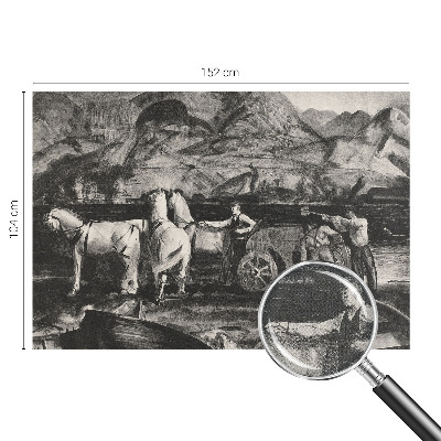 Hochwertige Bildtapete Dorfszene