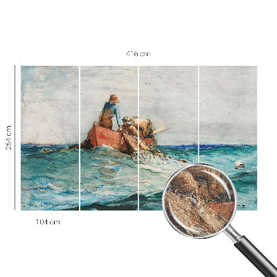 Selbstklebende Fototapete fürs Wohnzimmer mit Motiv „Seeexpedition“